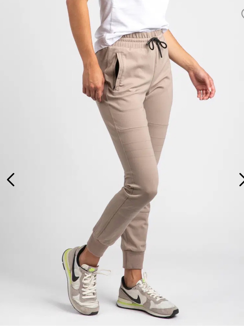 BYLT Women’s Elite+ Jogger Pants in Sand - Comfortable Everyday Fit Large NEW - Picture 3 of 11